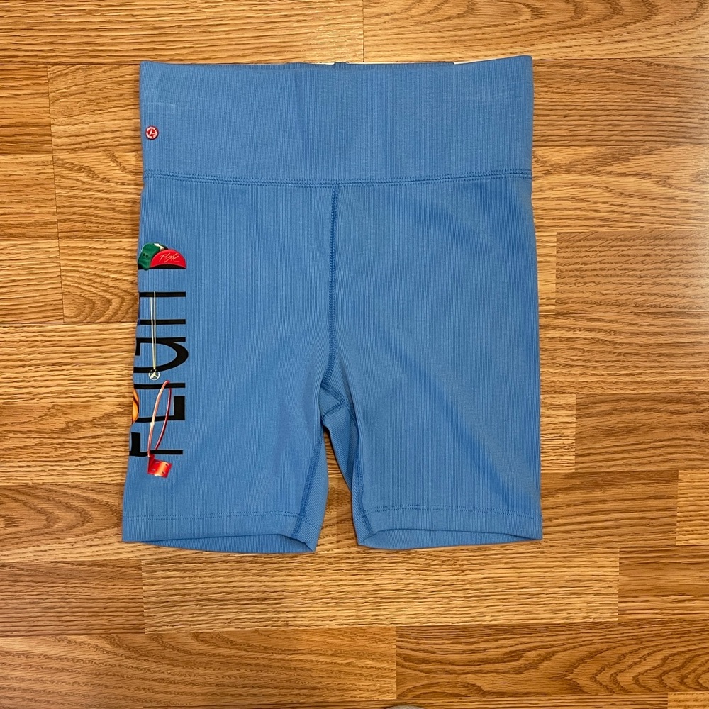 NWT Nike Air Jordan Artist Series by Darien Birks FLIGHT Blue Bike Shorts Sz S